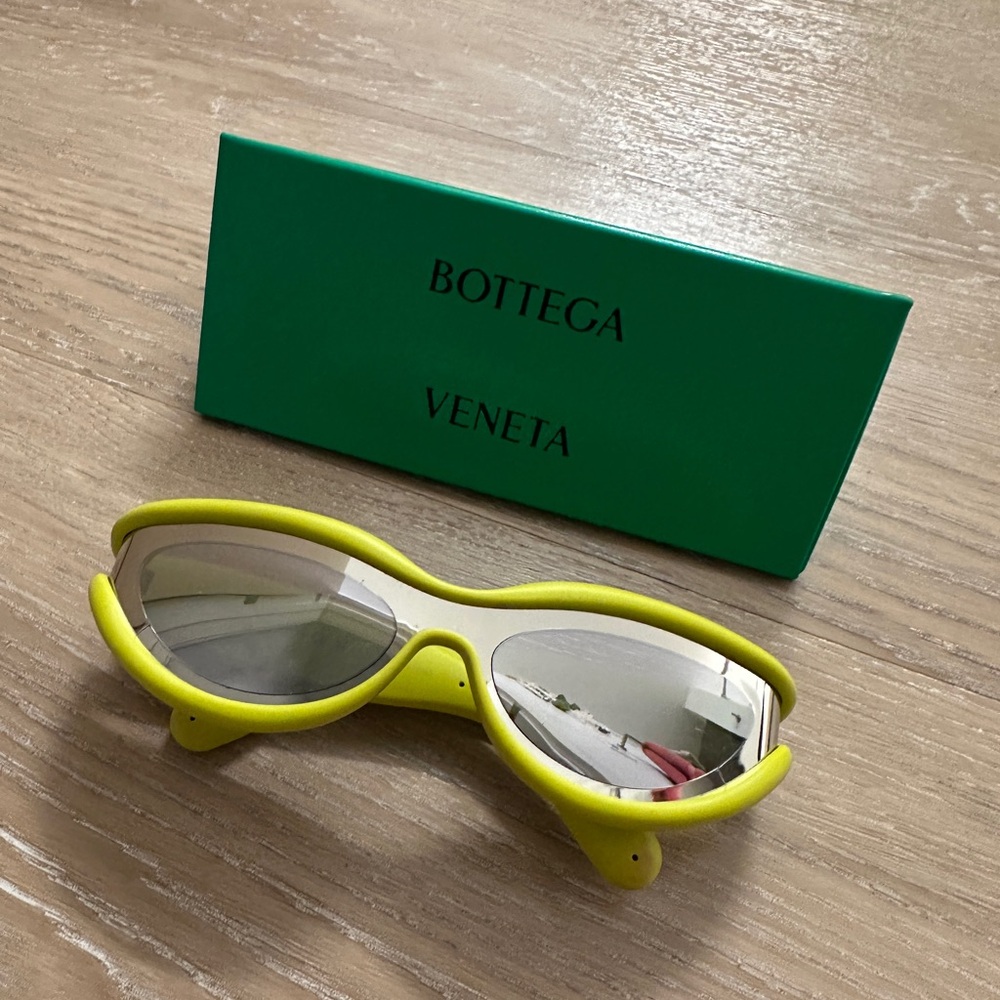 Bottega Veneta Sunglasses with Yellow Frame